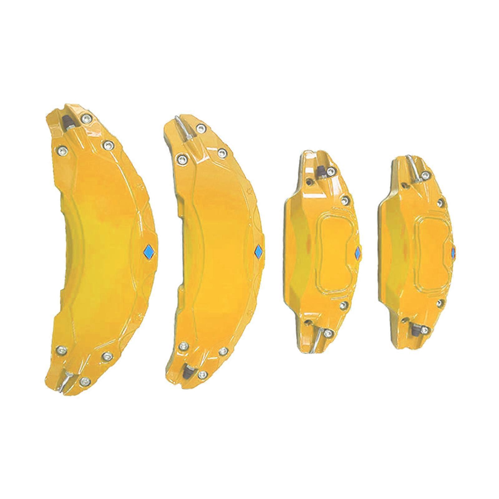 Accuracy Engineered Vehicle Specific Caliper Shield Strong Aluminum Vibration Resistant Fasteners Suitable for Vehicle  Yellow