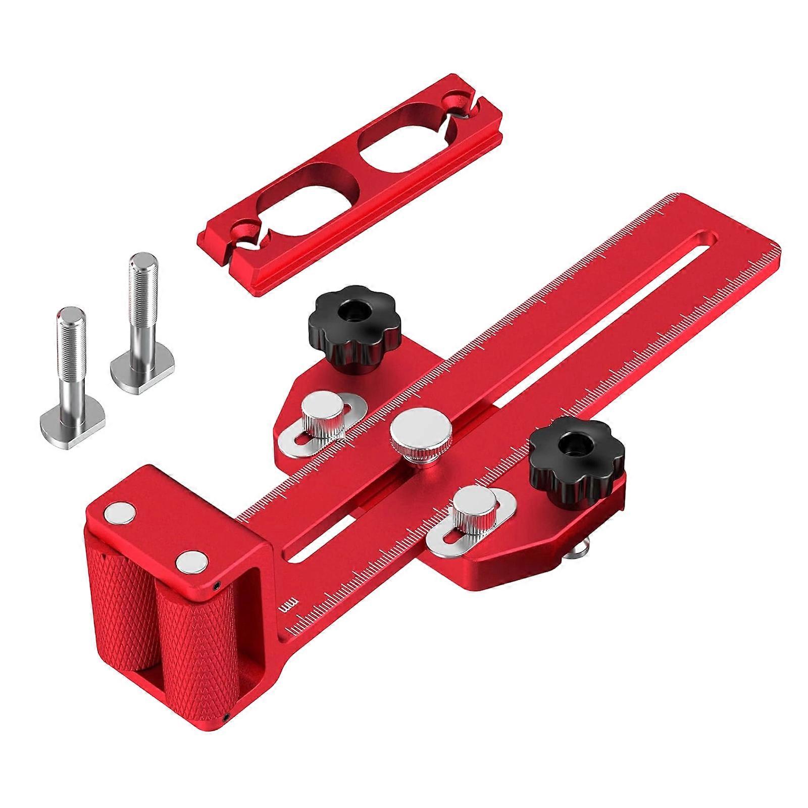 Thin Rips Table Sawer Jig Guide for Making Repetitive Narrow Strips Cut，Thin Rips Jig for 3/8" X 3/4" T Slot Multicolor