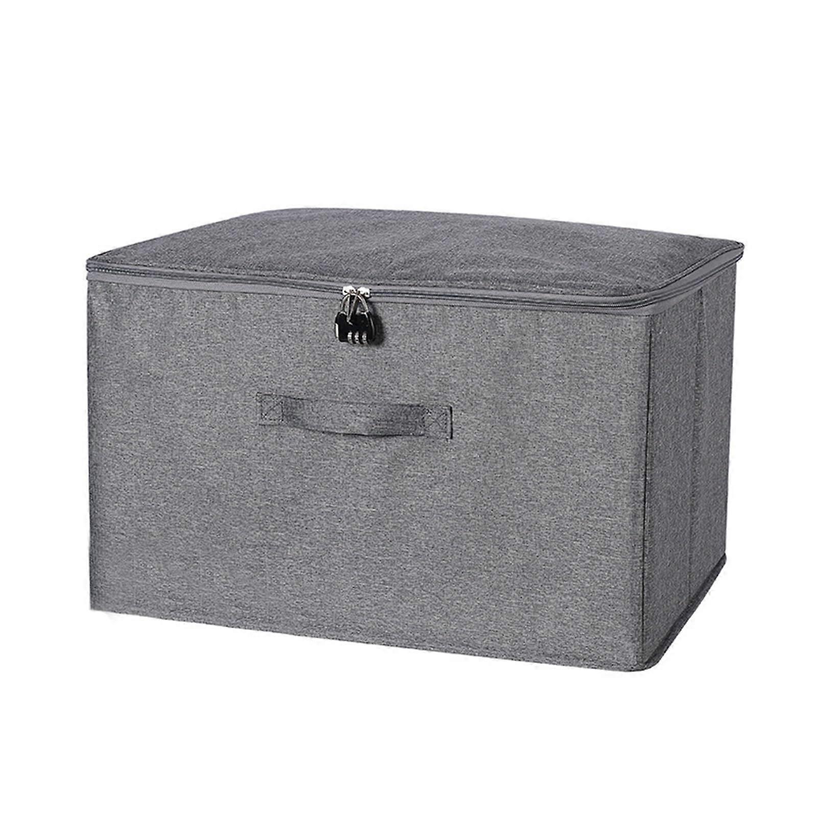 Lockable Soft Storage Bin Oxford Fabric PrivacyProtective PP Organizers for Home Office Dorm Storage