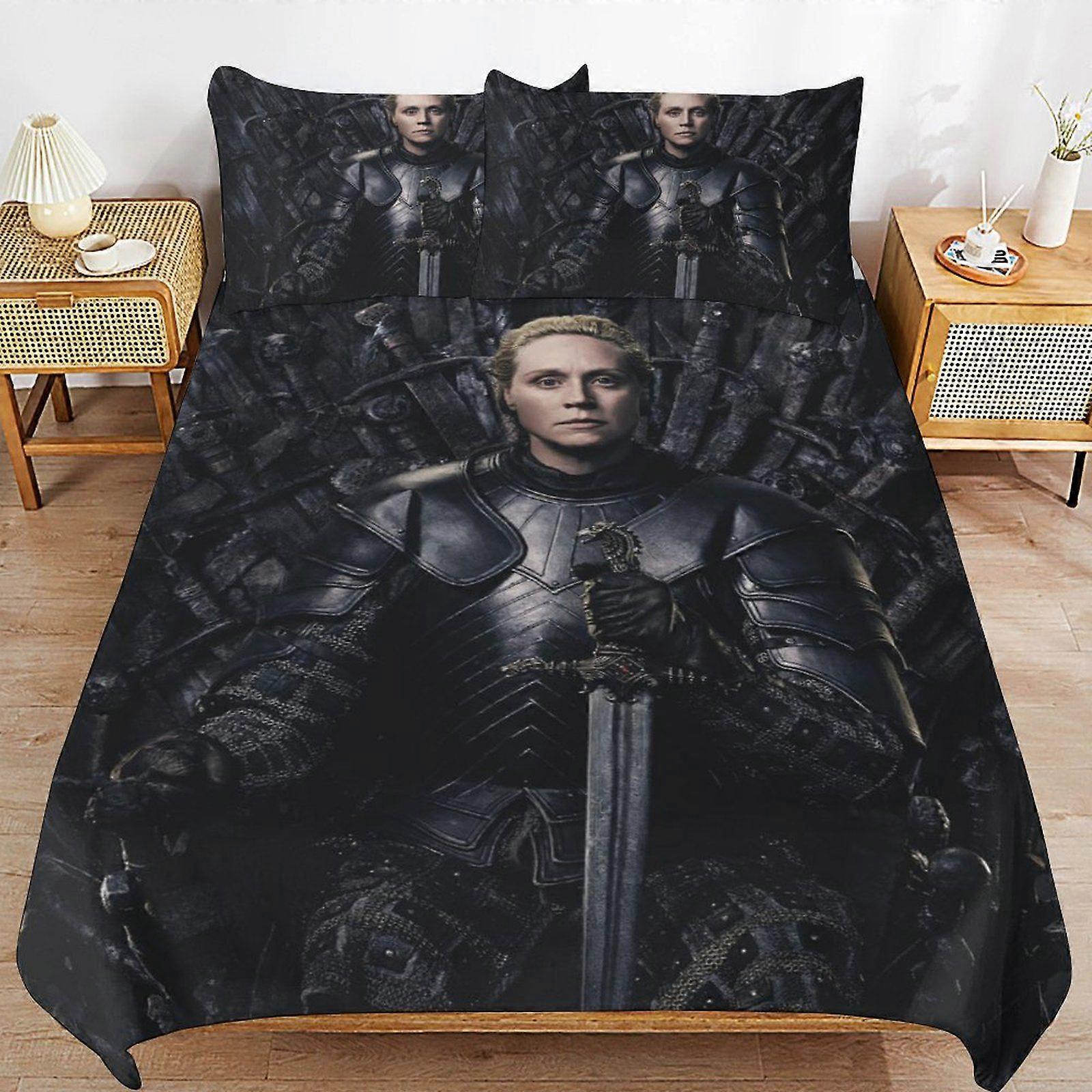 u310 Game of Thrones Light Surface Fit Smooth Sleep Comfort Zipper End Closure Duvet Cover Sets Day Use n310
