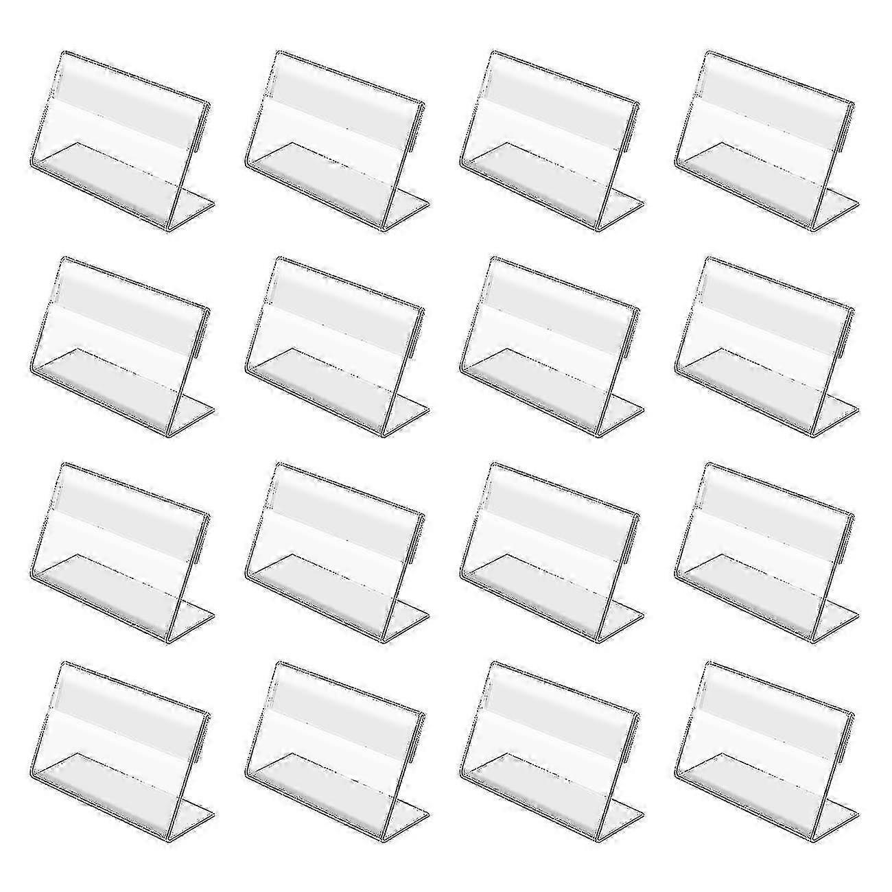 50 adet Mini Akrilik İşaret Teşhir Tutucu, Kartvizit Tutucular Ofis Süpermarket Otel için Küçük Ekran Standı