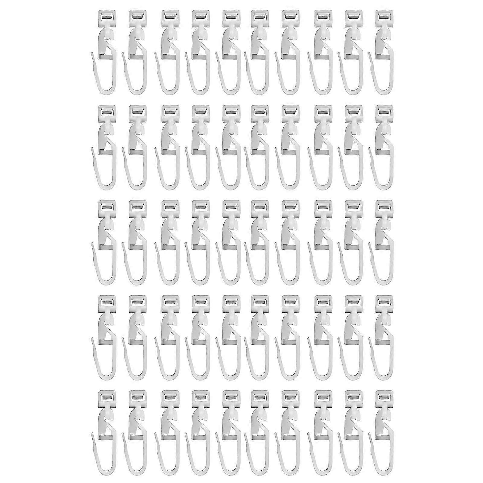 50pcs Drapery Gliders Hooks Curtain Gliders For Seamlessly Integration Into Existing Curtain Track Systems