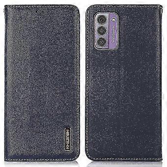 Genuine Leather Case with Stand Cover for Nokia G42 - RFID Blocking Wallet Shell by KHAZNEH