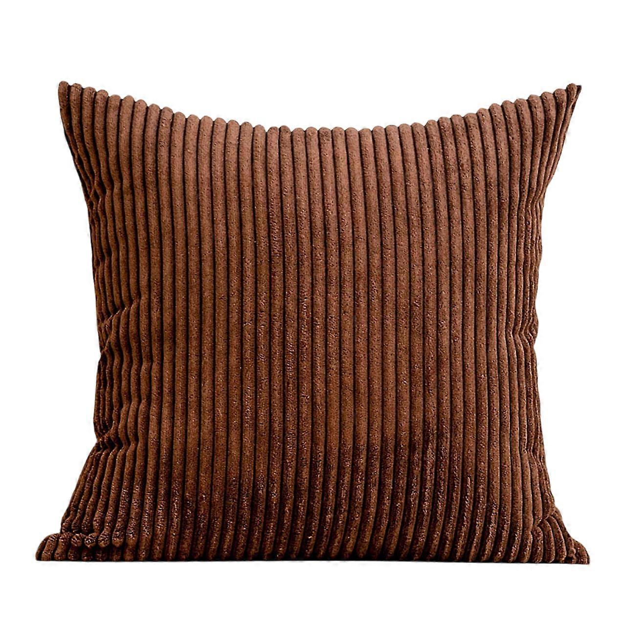 Striped Polyester Throw Pillow 20x20in Navy Blue Set Of 2