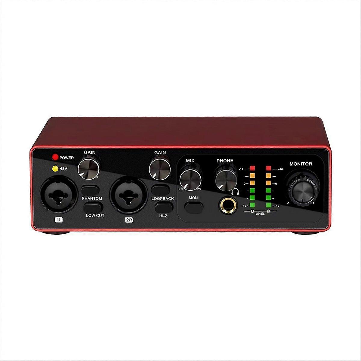 MB22 Professional Sound Card USB Audio Interface Phantom Power Supply