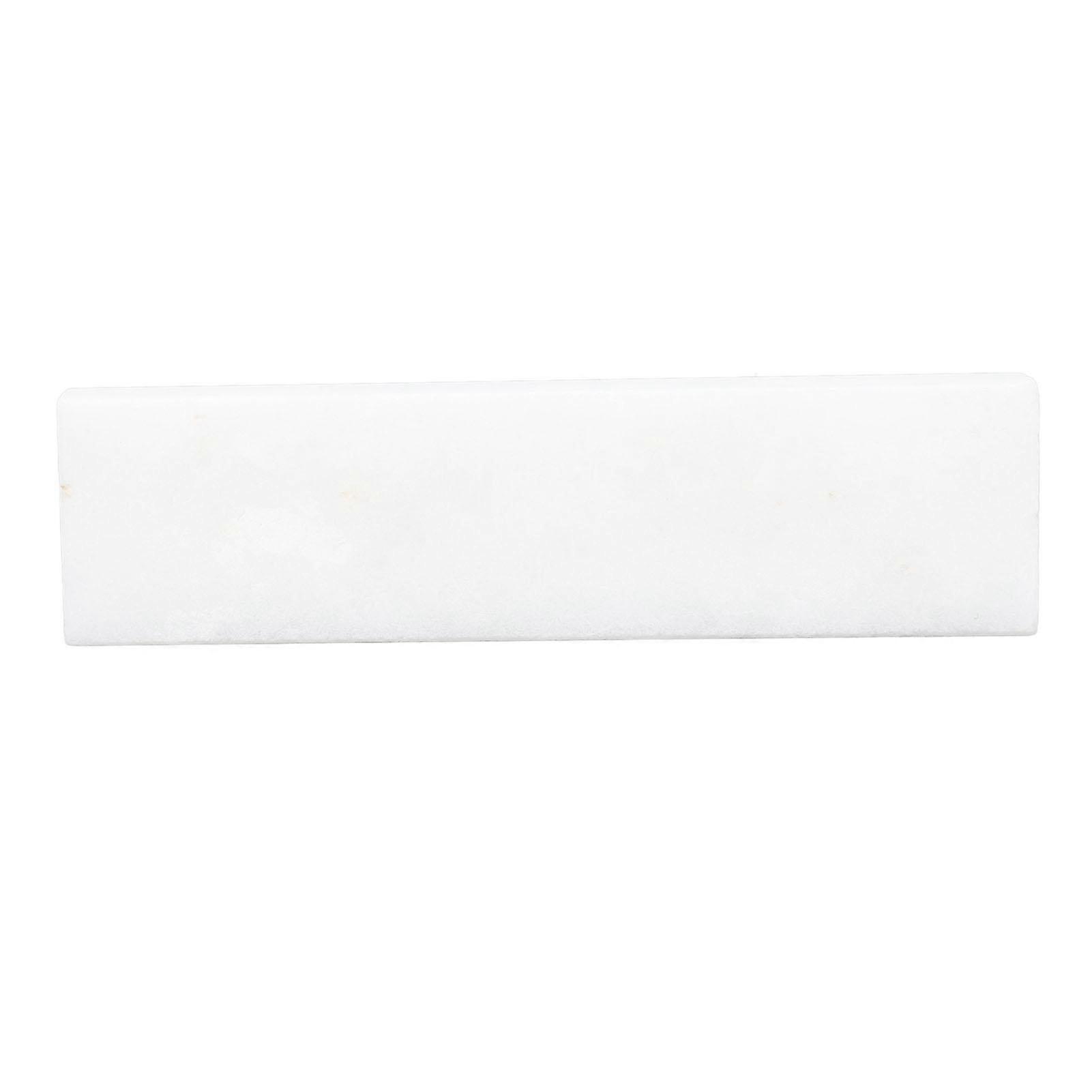 Sharpening Stone Grit 8000 White Jadestone Double Sided Knife Sharpener for Restoring Blade Sharpness 10x2.5x1cm