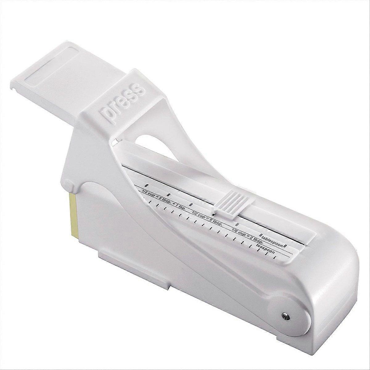 Butter Cutter Slicer Measuring Dispenser and Keeper Cheese Toast Separator