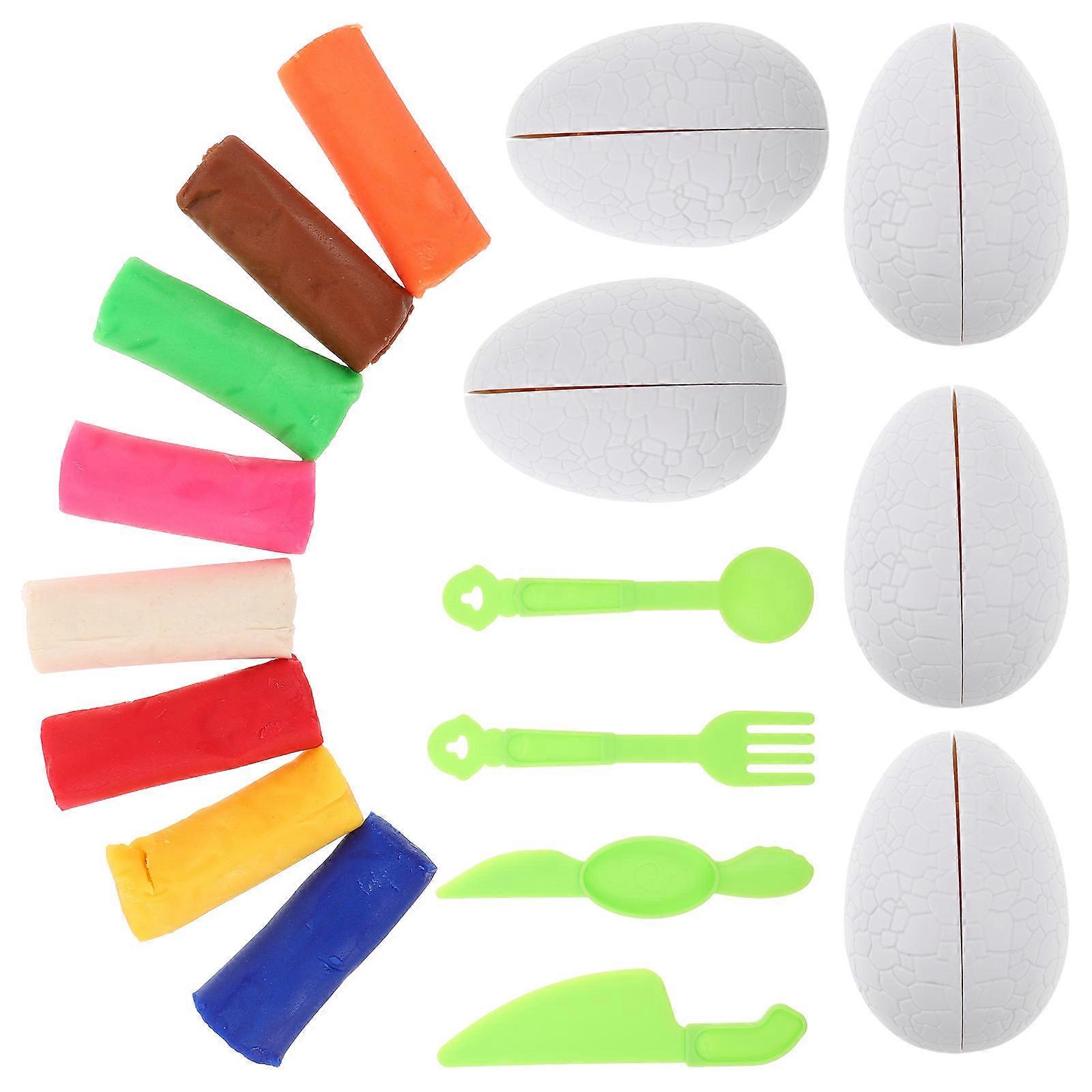 Creative Dinosaur Eggs Set for Craft 1Set with Colorful Dough