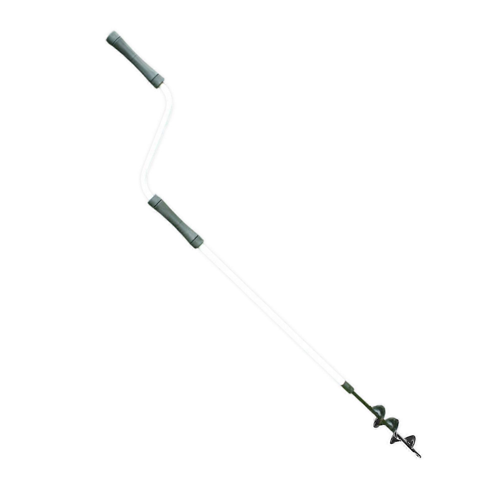 Whirling Drill Humus Airator Tool Ergonomic Handle Steel Building For Efficient Garden Waste Mixing Multicolor