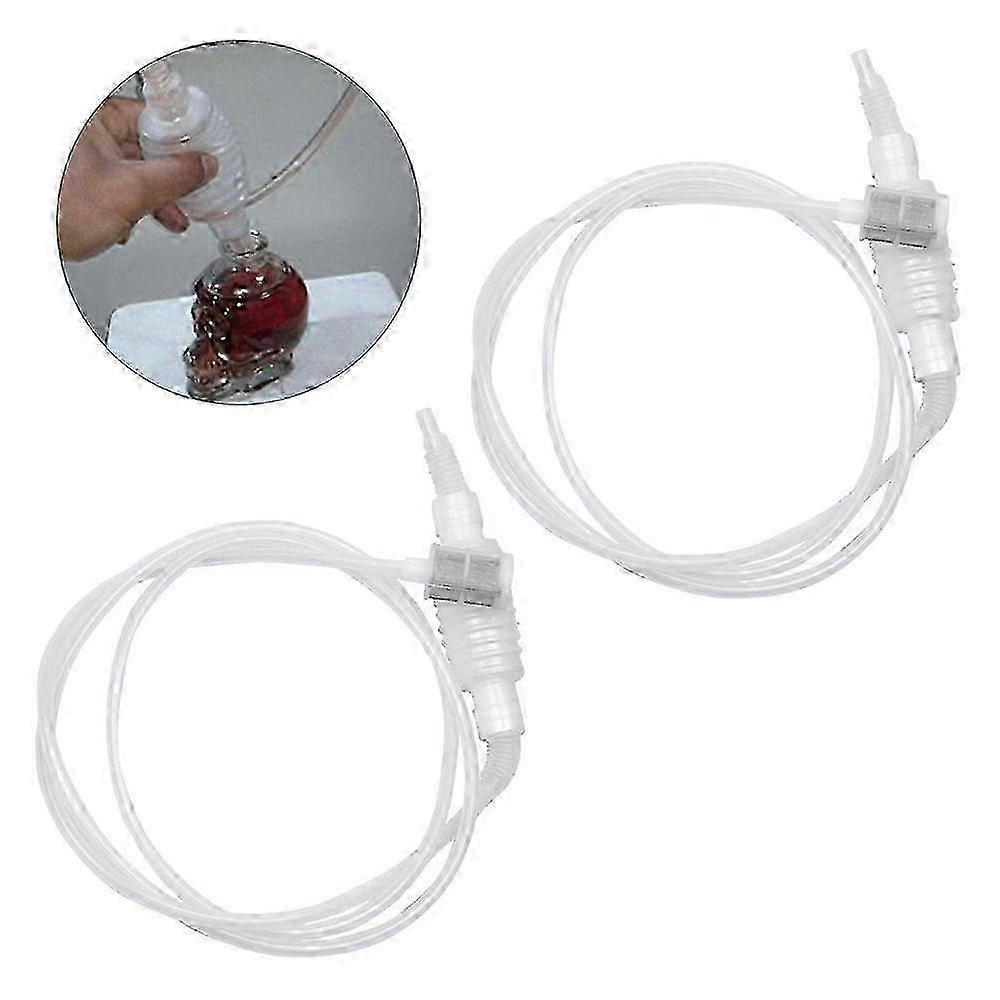 2-piece Set 2M Siphon Tube Plastic Wine Siphon Filter Set Siphon Tube Hose Filter for Wine Beer Starter Set Wine Making