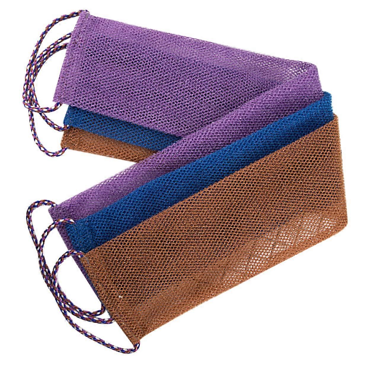 3pcs Exfoliating Bath Towels for Deep Back Cleaning Soft Scrubbers with Rough Texture for Gentle Skin Exfoliation