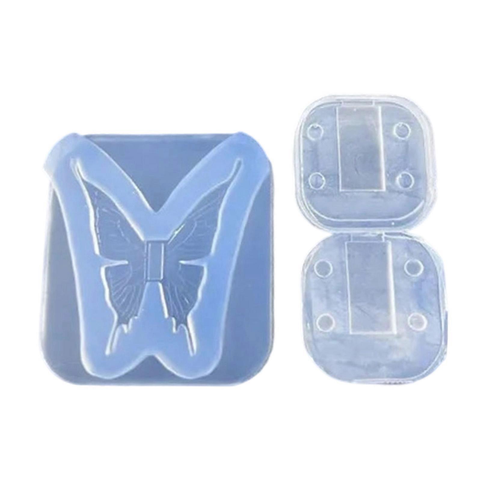 Flexible Silicone Butterfly Nail Art Mold For Jewelry Design Reusable DIY Crafting Tool With Easy Release Feature Multicolor