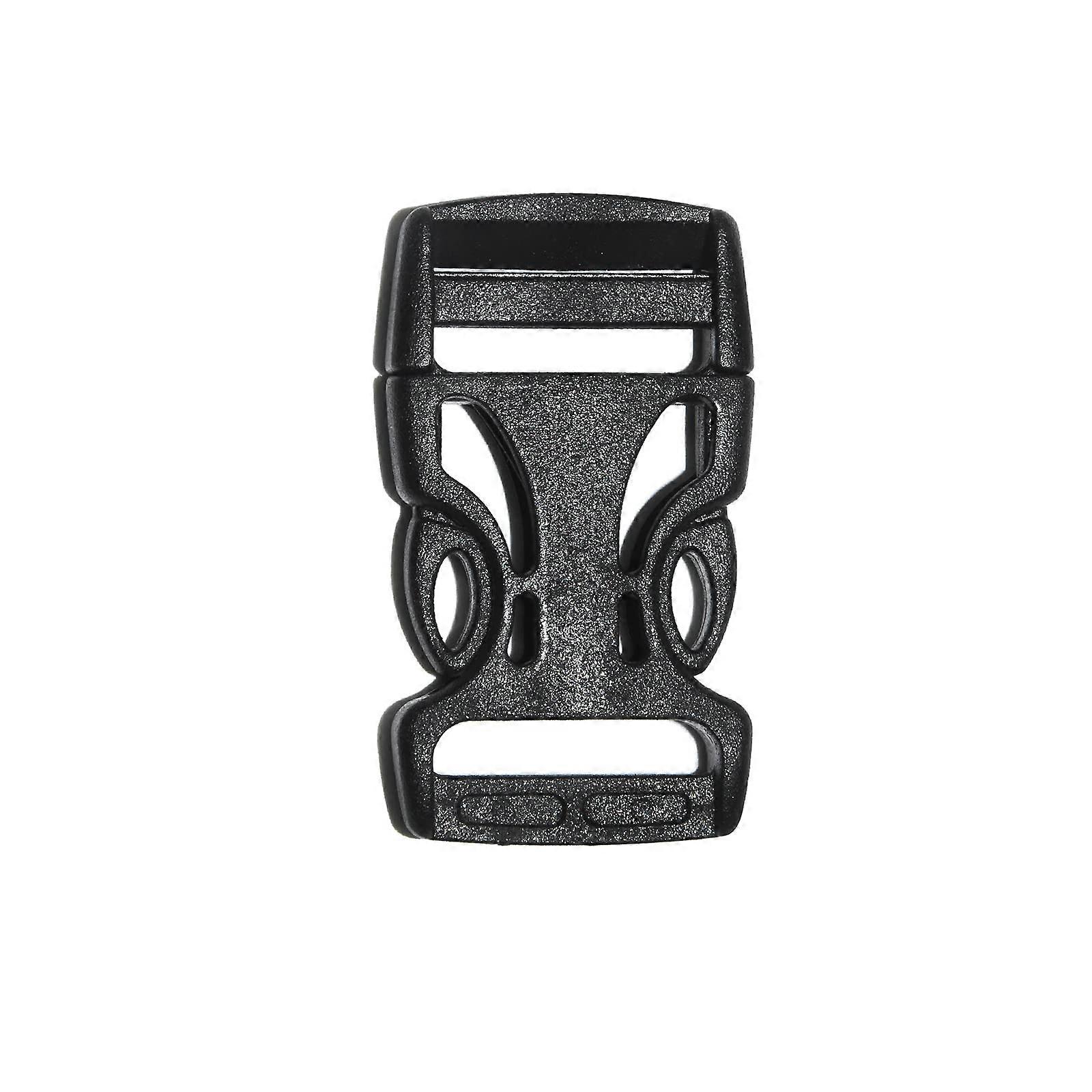 Fly Fishing 3/4 Inch Black Plastic Side Quick Release Buckle Spare Parts Pack for Bags