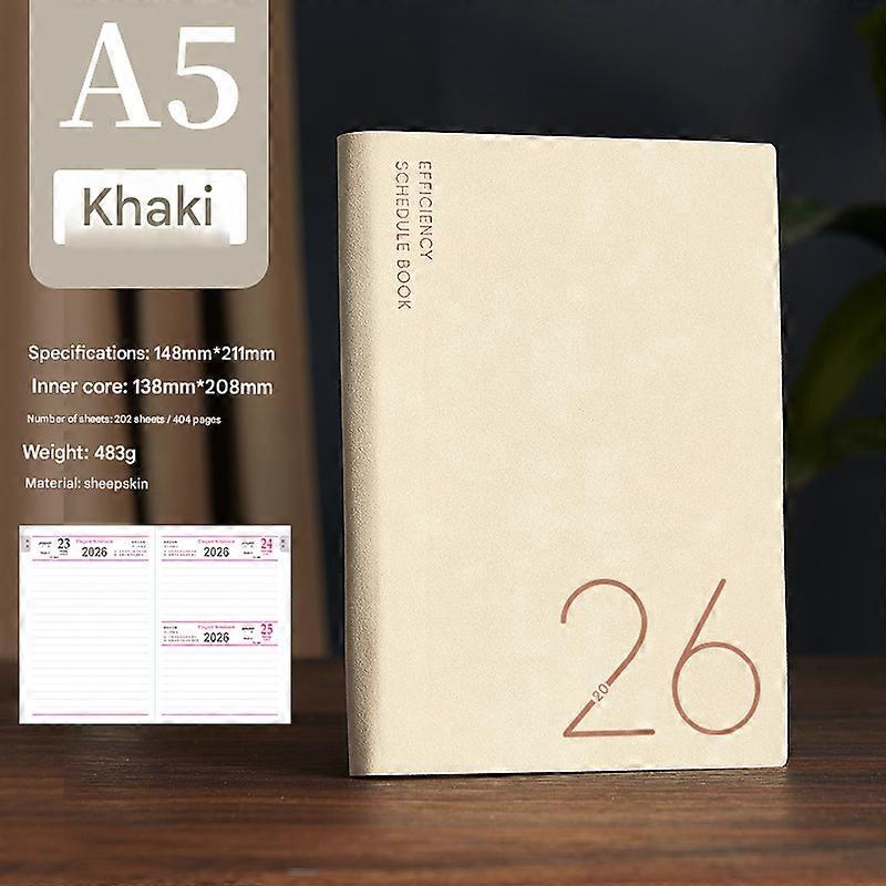 2026 A5 Timeline Daily Planner, 360 Pages Productivity Journal, Multi-Color Notebook, Christmas Gift