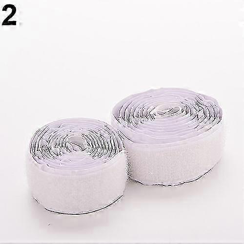 2Rolls/Set 3Ft Nylon Strap Hook Loop Self Adhesive Strong Sticky Fastener Tape