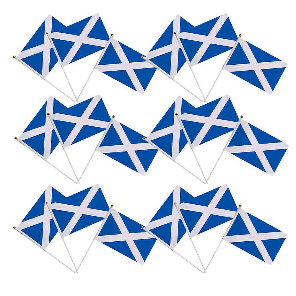 Scotland Handheld Flags for Celebrations 40Pcs Mini Stick Flags Portable