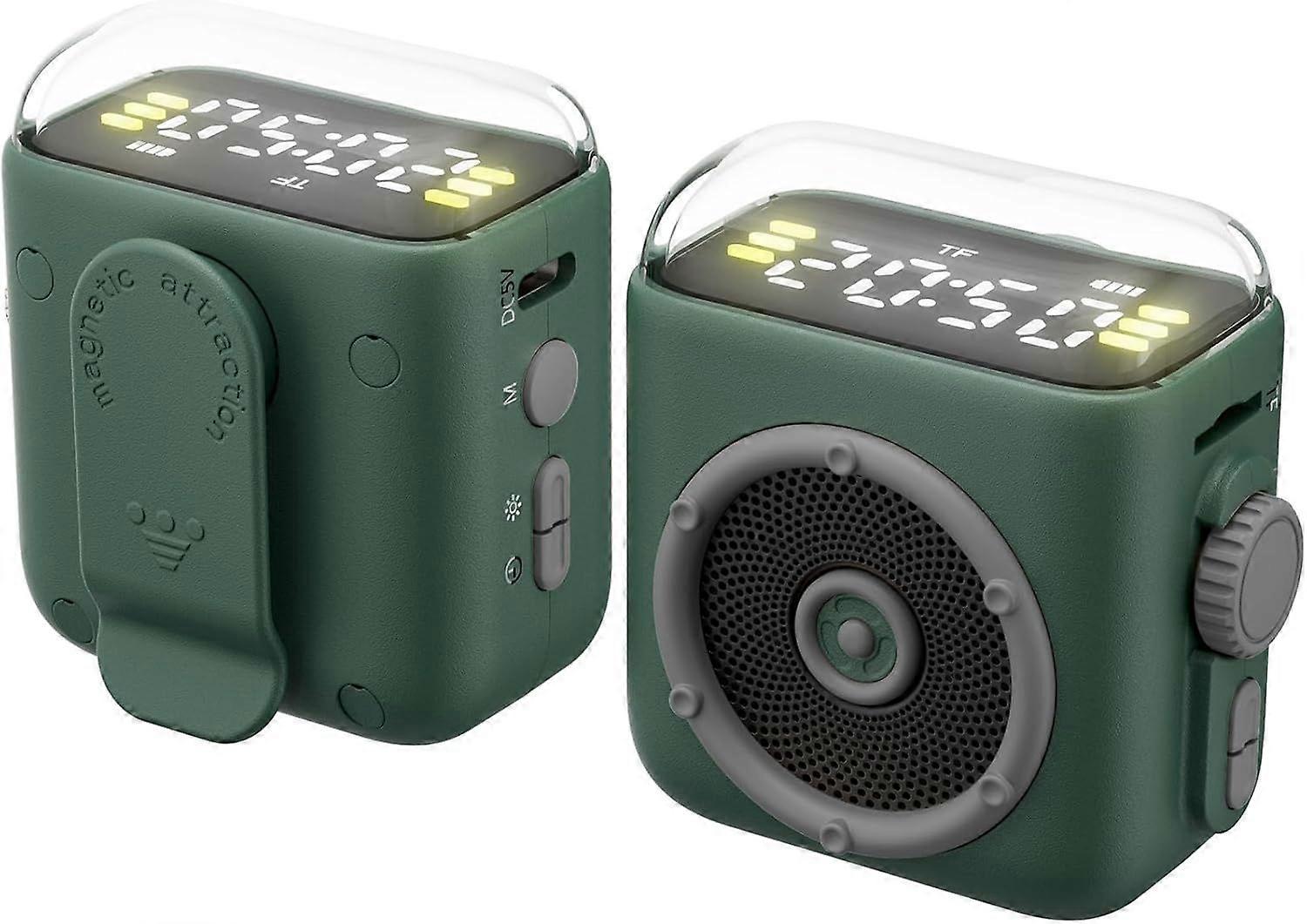 Magnetic Clip-on Mini Bluetooth Speaker, Small Portable Wireless Bluetooth Speaker with Loud Sound