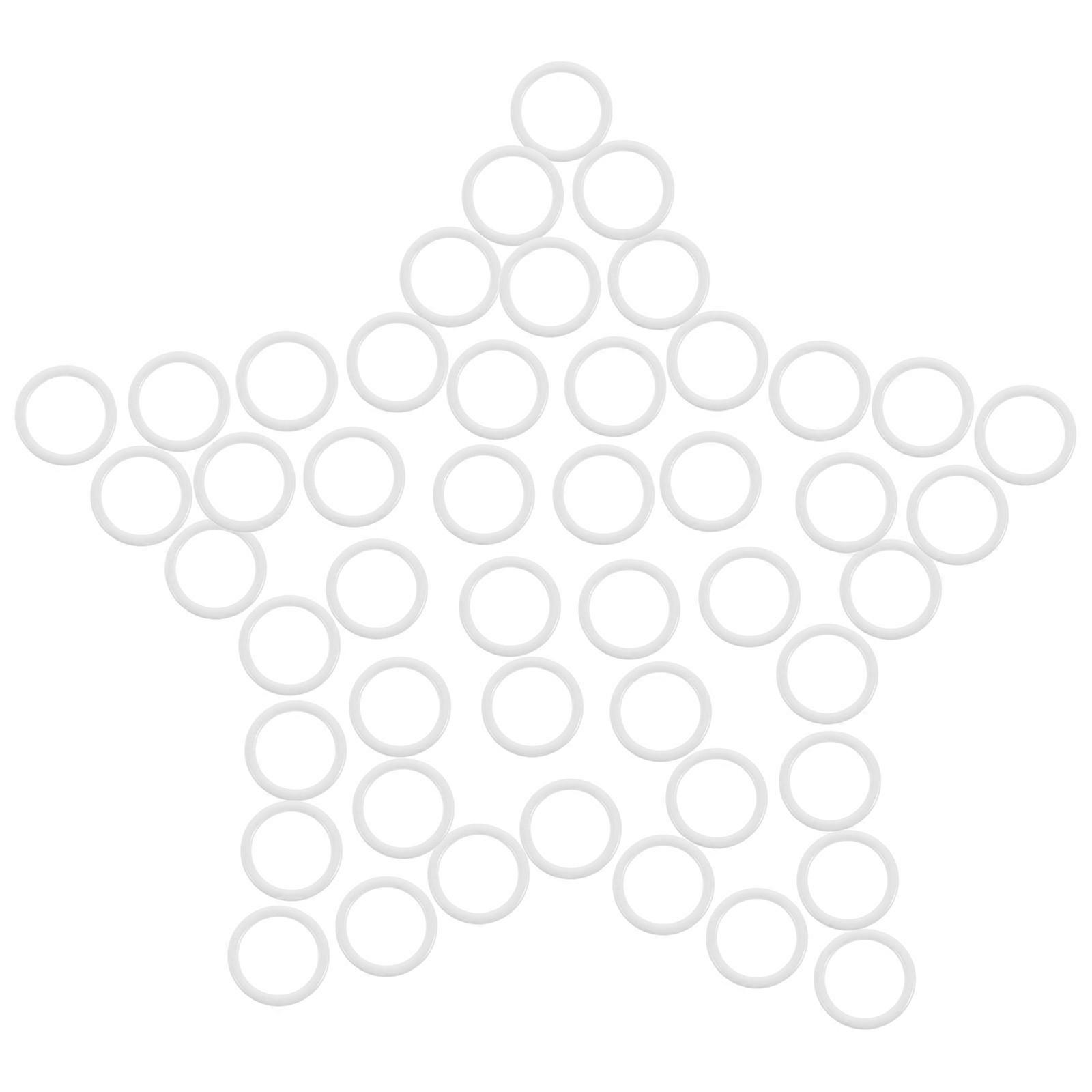 Iron Metal Bra Strap Rings for Secure Adjustment 100Pcs White Clips