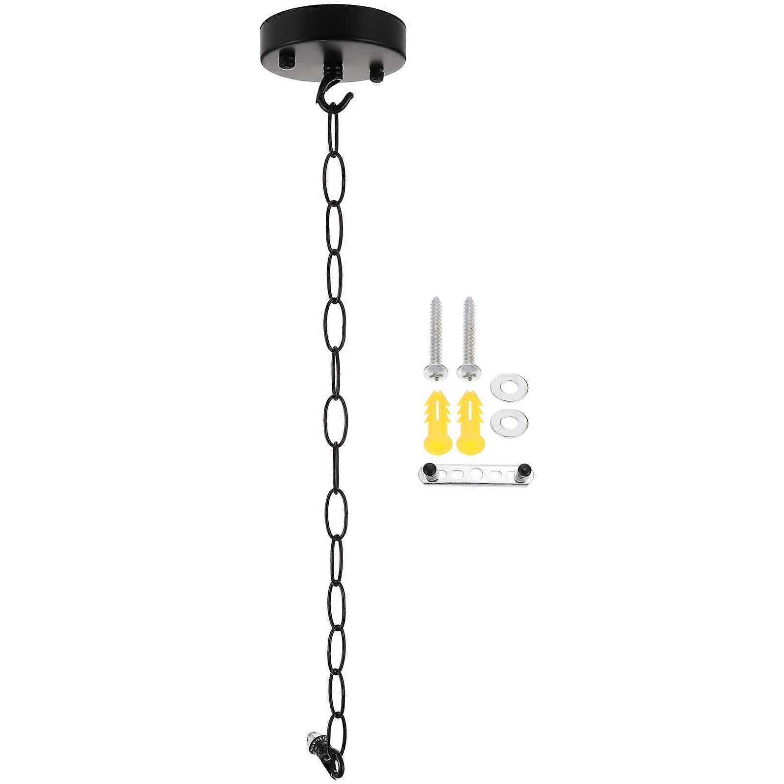 Heavy Duty Ceiling Plate Pendant Light Canopy Black 1Set