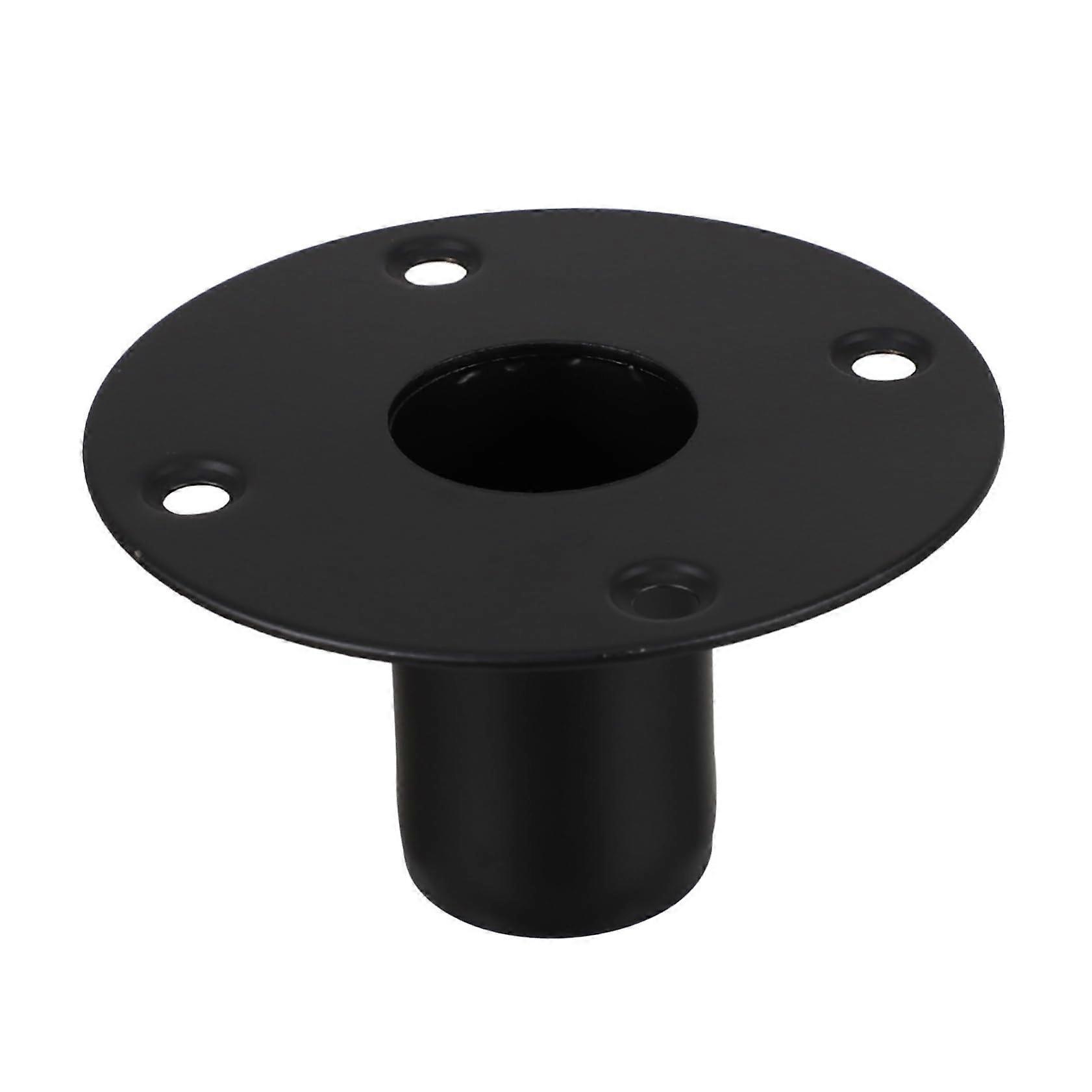 Metal Speaker Mount Bracket Stand with 108mm x 60mm Iron Base for Stage Audio Setup