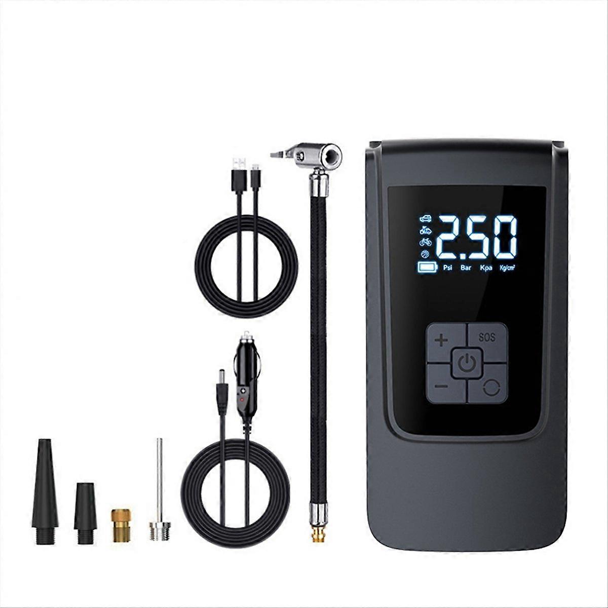 Digital Display Air Compressor Tire Inflator Cordless C