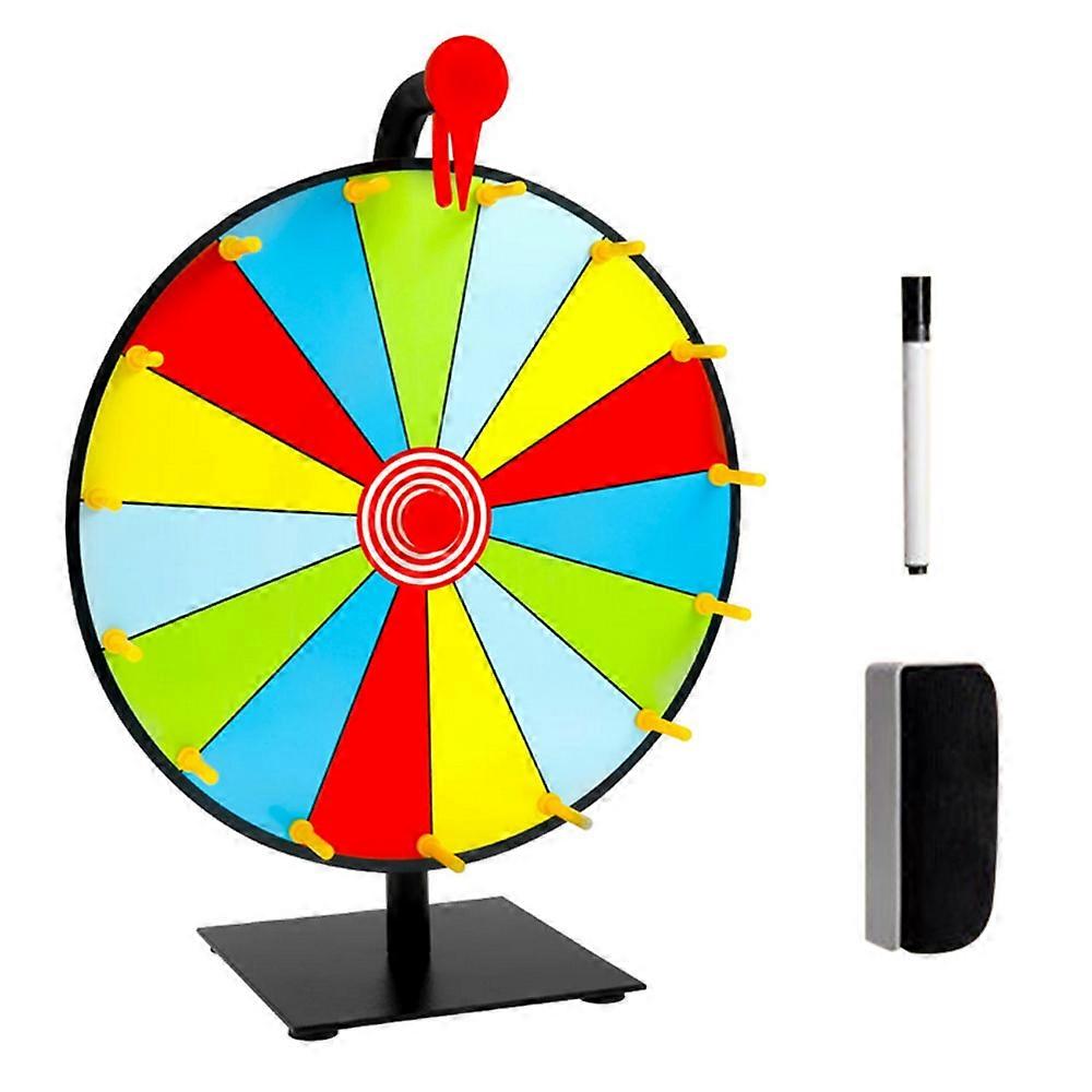 30cm Prizes Spinner With Stand Tabletop Prize Wheel For Game Carnival