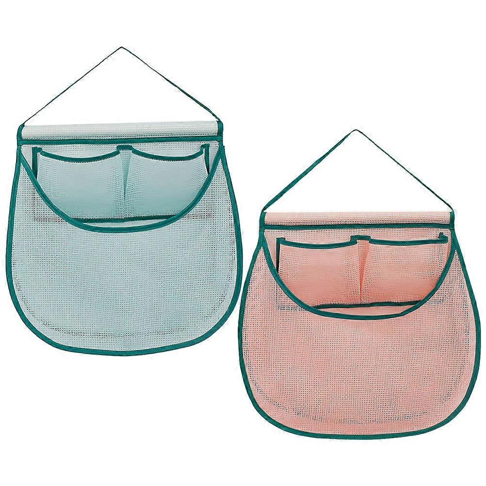 Reusable Assorted Color Fruit Vegetable Mesh Bag for Storage 2Pcs Set