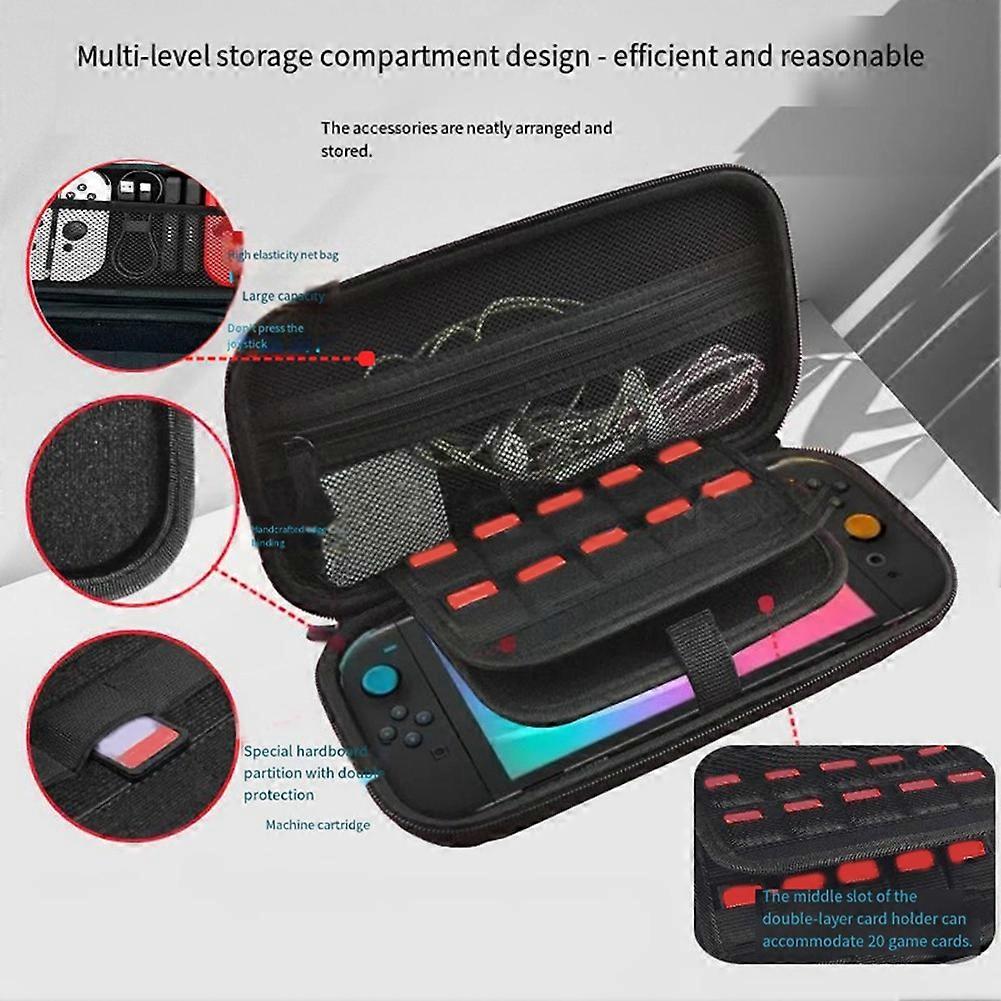For Switch 2 Large Capacity Storage Bag Portable Hard Shell Protective Travel Carrying Case for Switch 2 Accessories C