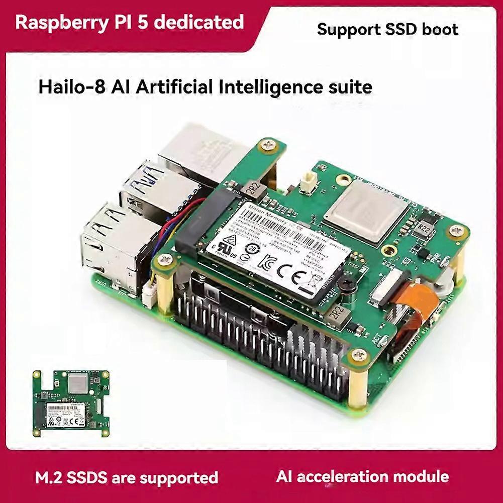 Quadrone Raspberry Developer For Raspberry Pi 5 CLB AI DP Kit for Raspberry Pi AI Kit PCIE to M.2 ...