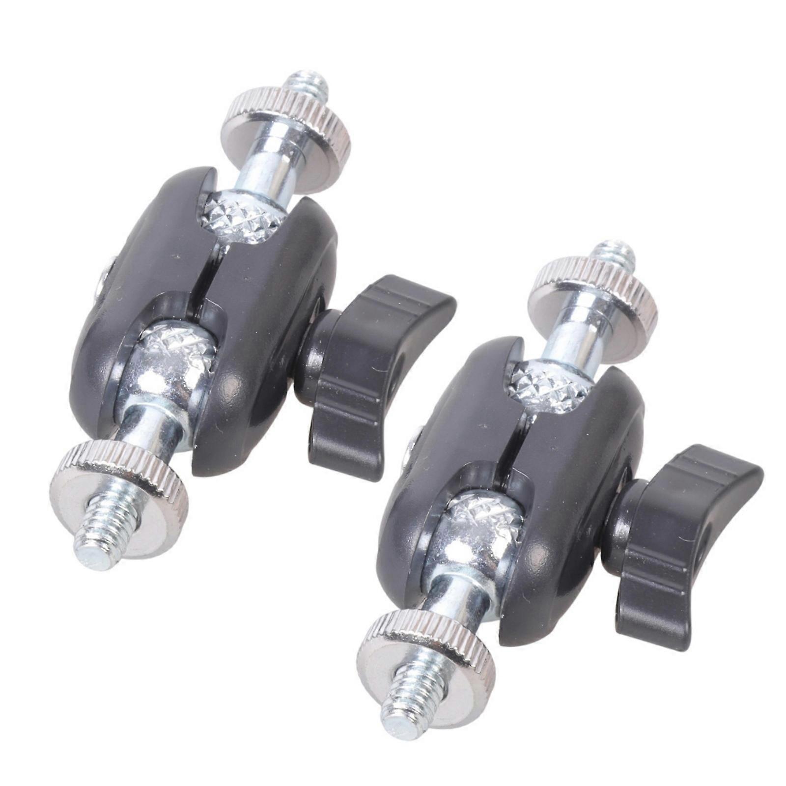 1/4Inch Thread Rotating Ballhead Adapter for Camera Microphone Stand Studio Lighting Equipment Compactly Design Multicolor