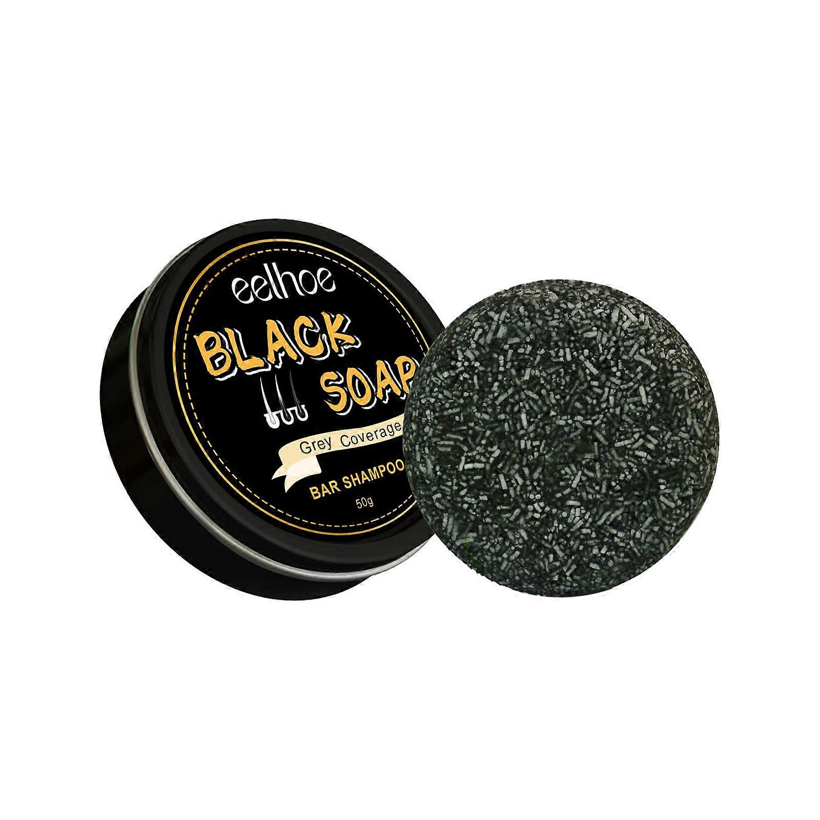 EELHOE Black Soap, Moisturize And Clean Black Hair With Refreshing And Smooth Shampoo Soap
