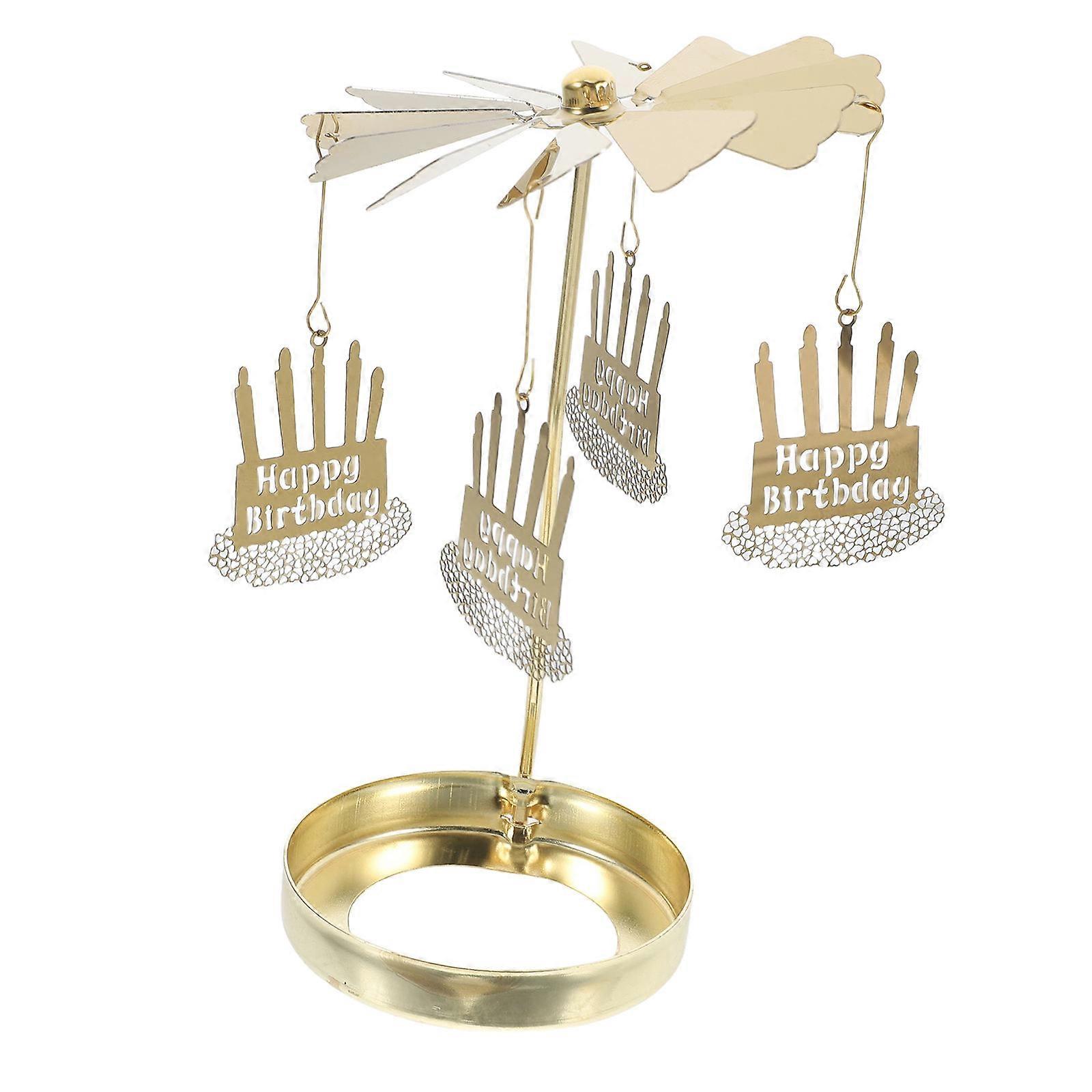 Aromatherapy Candle Holder Carousel for Home Decor with 4Pcs Rotating Holders