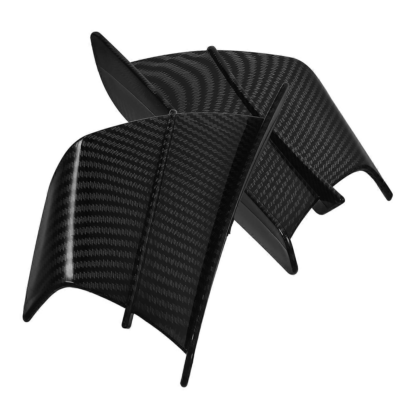 Sleek Motorcycle Decorative Winglets Black Side Airflow Function For Motorcyclists 1 Pair