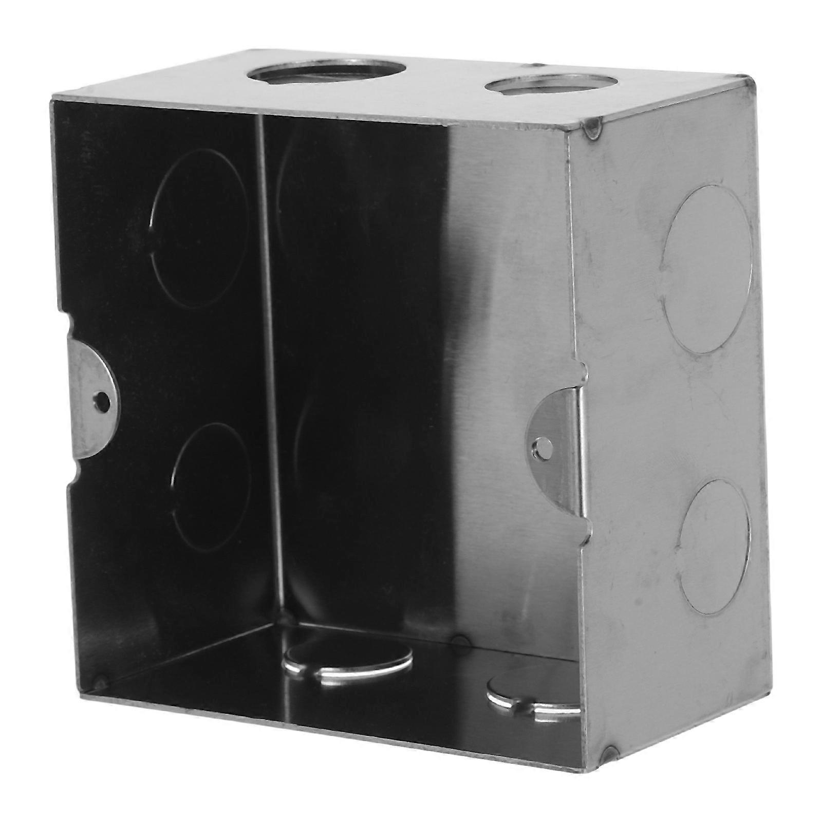 Stainless Steel Flush Mount Utility Box for Concealed Electrical Wiring for Tidy Spaces