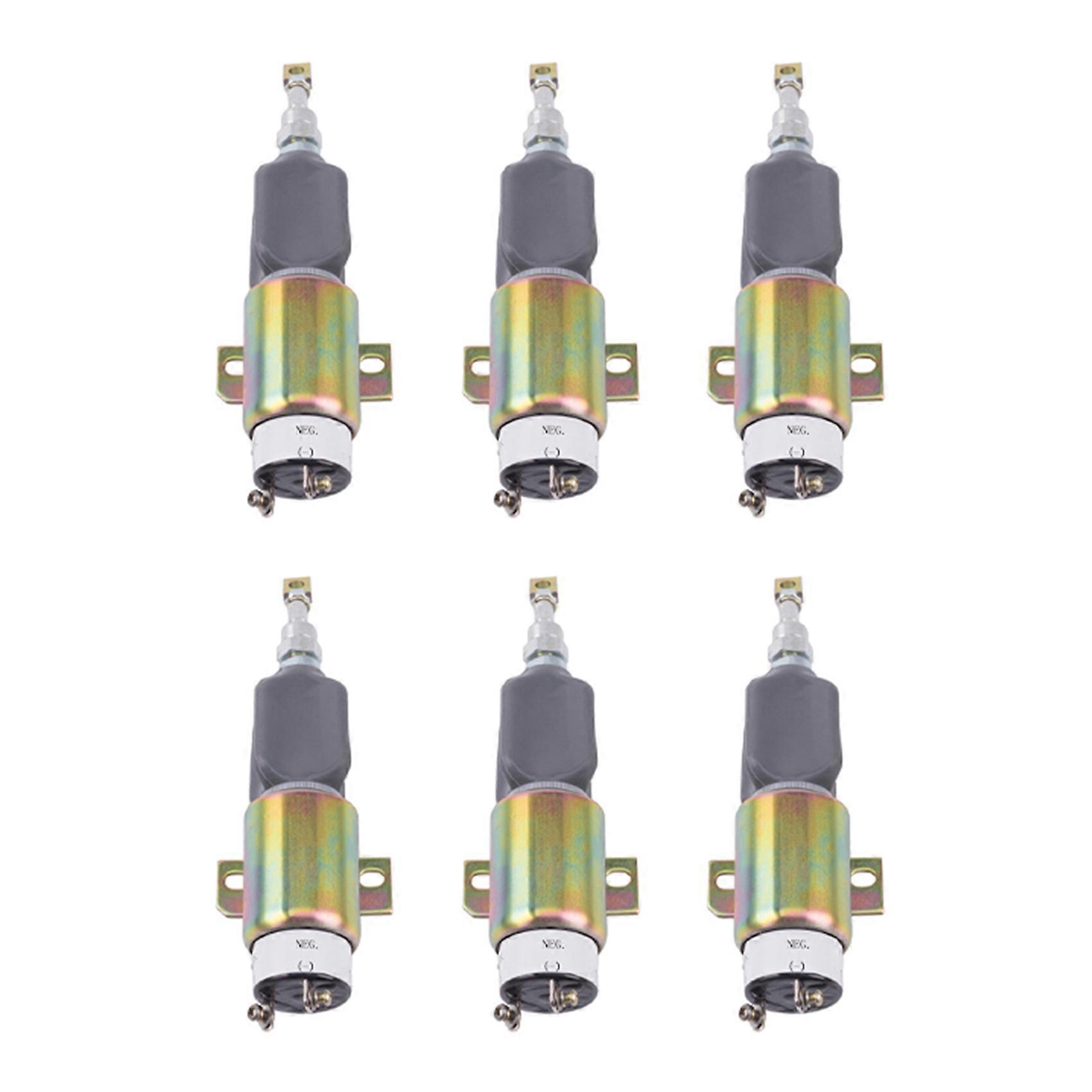 6X 24V Generator Set Stop Solenoid Default Parking Solenoid Valve