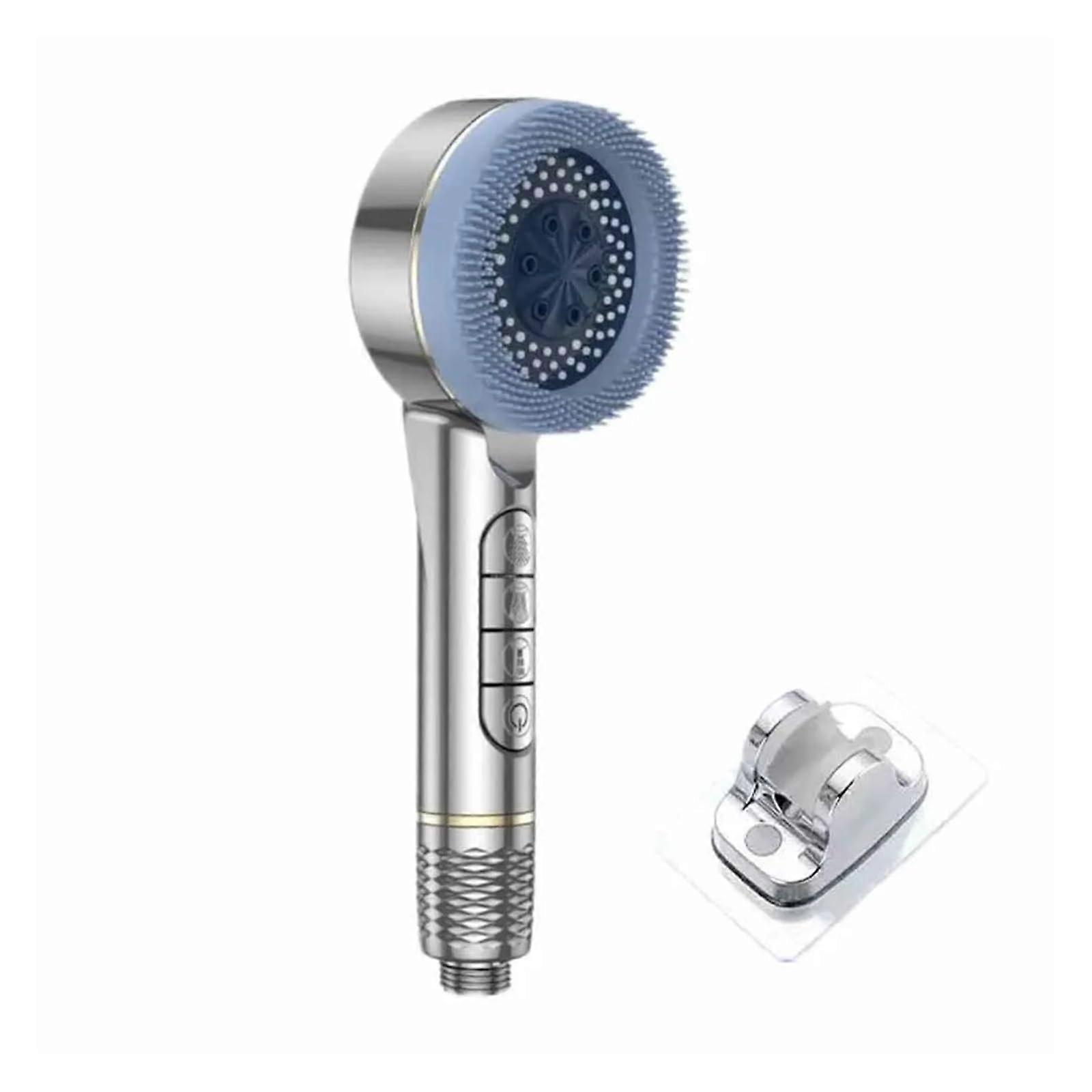 Pressure Shower Head with Filter, 4 Modes, OneKey Stop, Water Saving for Bathroom