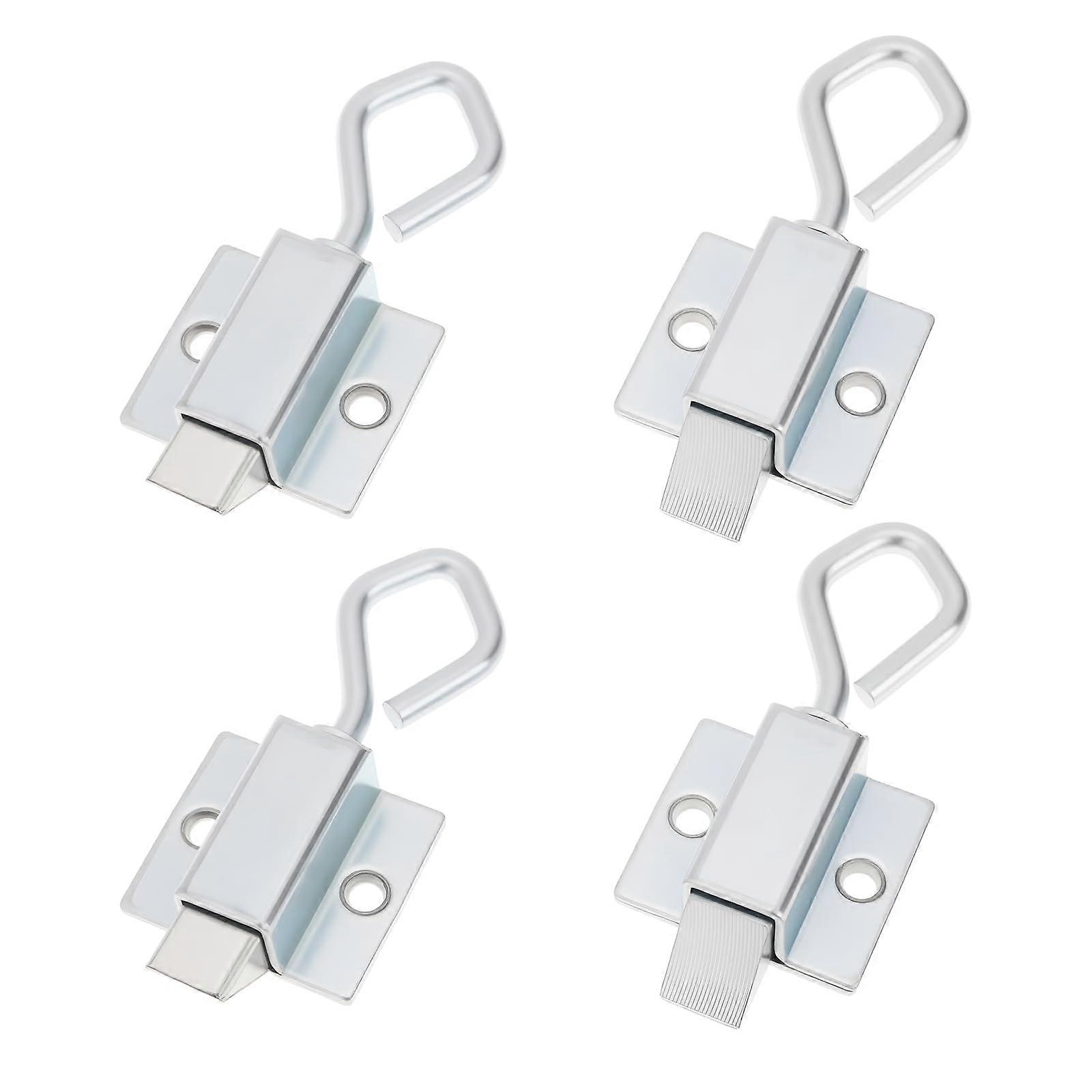 Spring Loaded Door Latch Set with Automatic Closure, WeatherResistant Steel for Barn and Shed