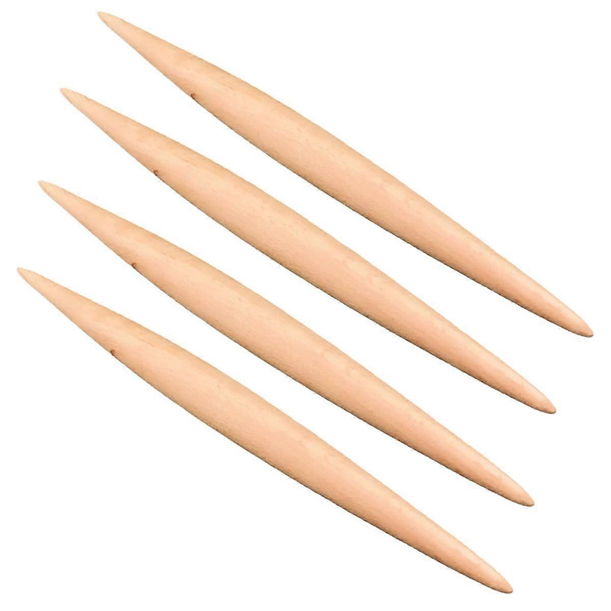 4Pcs Wooden Rolling Pin Set Tapered Beech Dough Roller for Baking Pasta Pizza Dumpling Wrappers