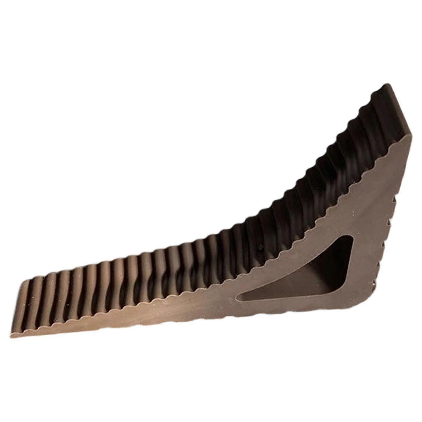 Shock-Absorbent Triangular Door Stop Wedge, Reusable Soft Handle Stopper, Yellow