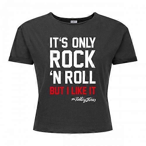 Amplified Womens/Ladies It's Only Rock N Roll The Rolling Stones Crop Top