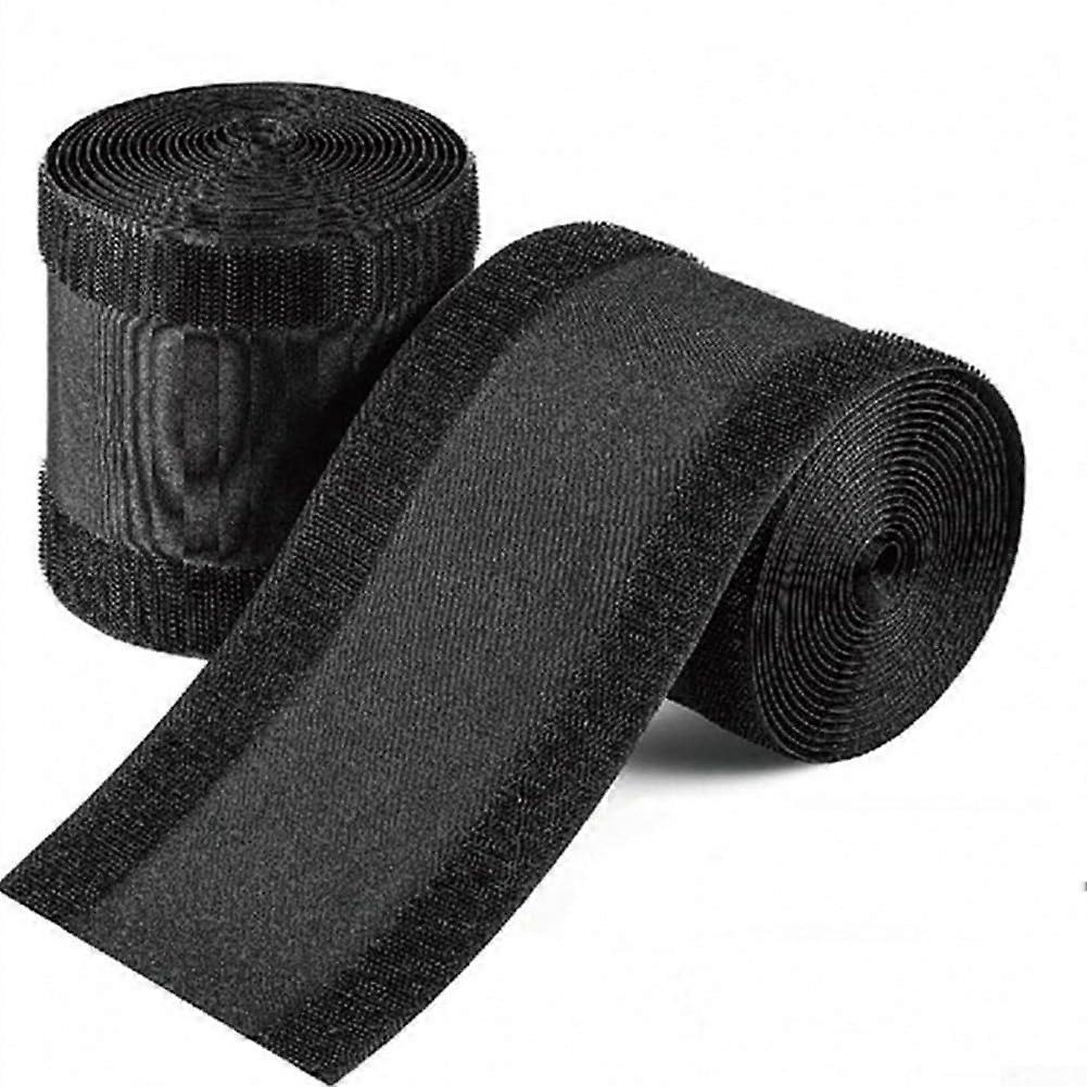 Cable Management Sleeve 3m Floor Cable Cover for Home and Office, Black Polyester Carpet Protector