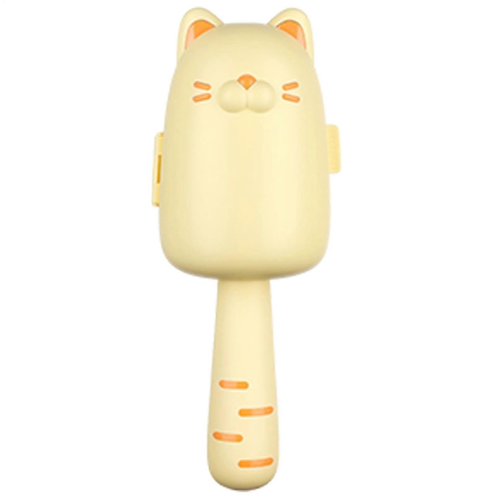 Lint Roller Pet Hair Remover with Cute Cat Design, Wall Mounted Storage, Replaceable Wide Brush