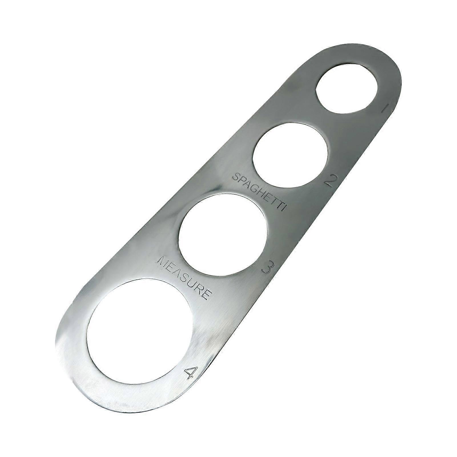 Stainless Steel Spaghetti Measuring Tool with Four Size Rings, Accurate Pasta Portion Control