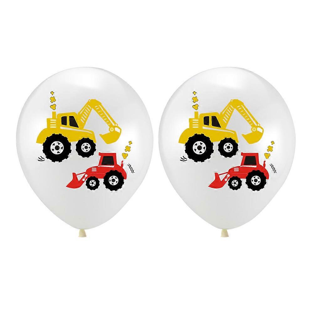 Engineering Vehicle Balloons Set for Party Decoration 20Pcs Construction Printing