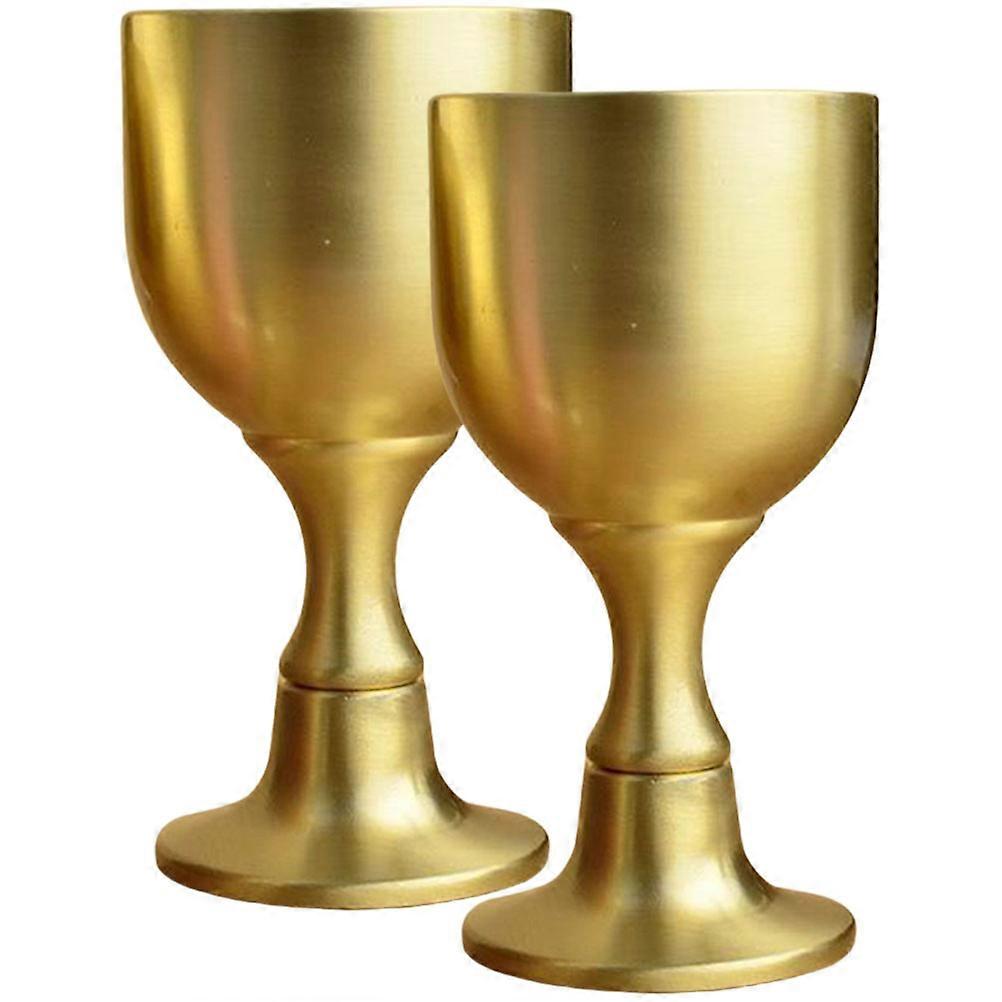 Pure Copper Liquor Cup for Multi-Function Use 2Pcs Decorative