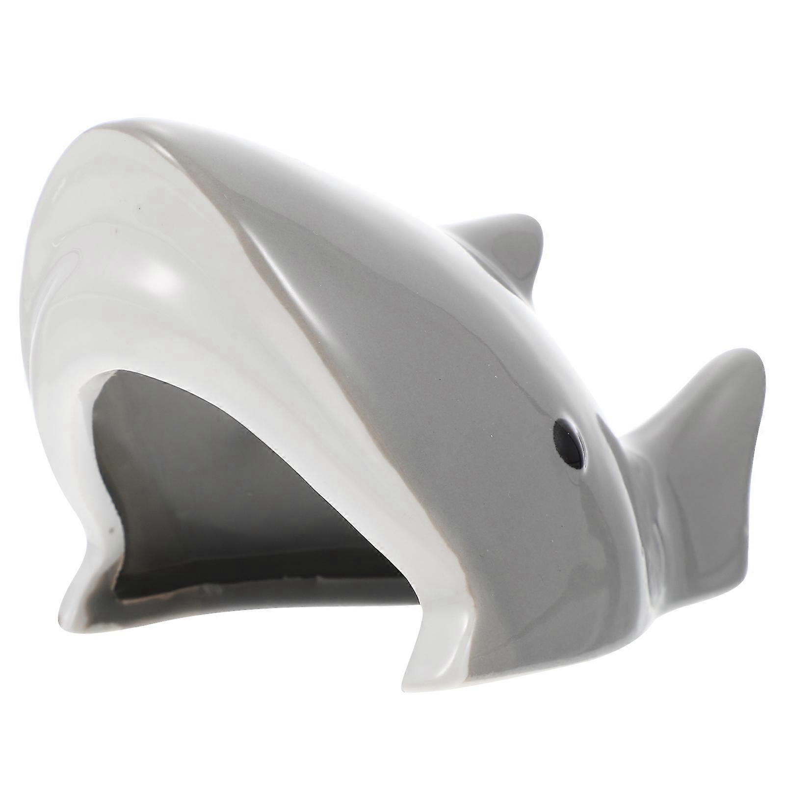 Grey Ceramic Hamster Hiding House for Small Pet Nest Hamster