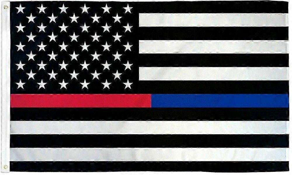 Police Fire Dept Flag Usa Us Thin Blue Red Line Type A 1161
