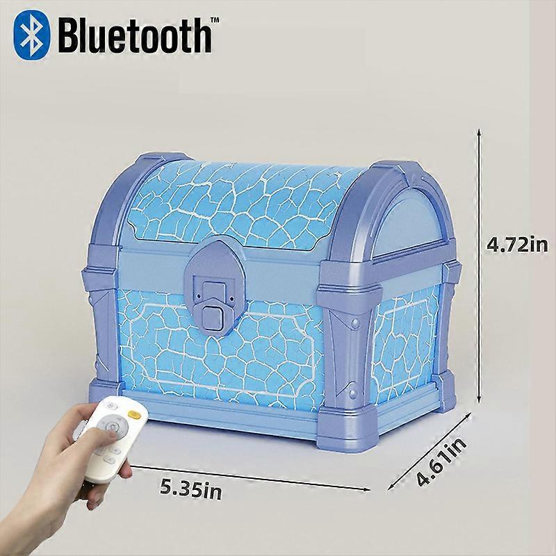 Creativity Treasure Chest Projector Lamp USB Powered Star Projector Galaxy Light Remote Control White Noise Bluetooth Speake