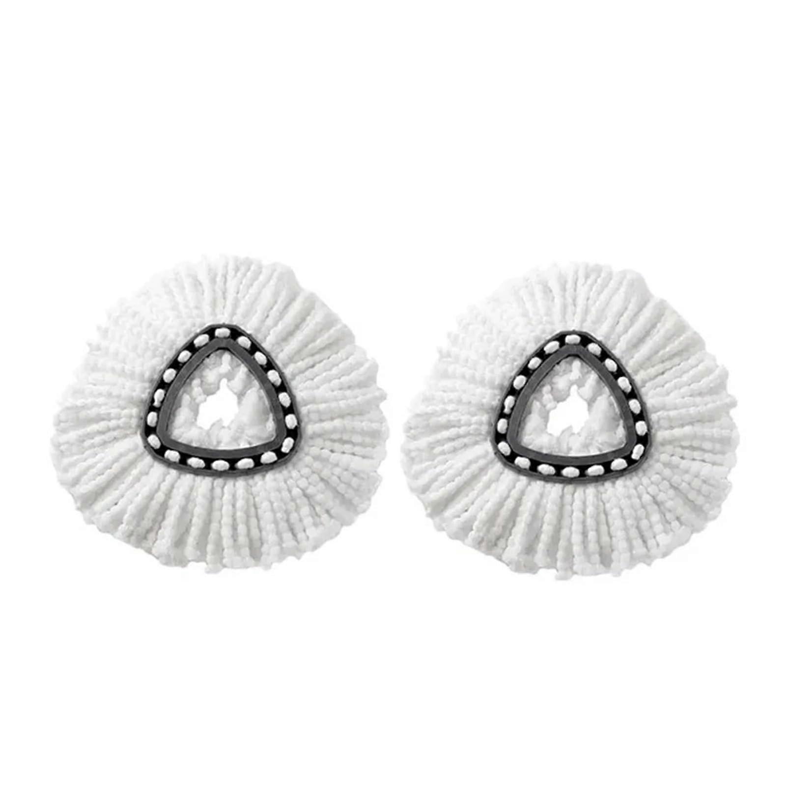 Spin Mop Head Replacement 360° Rotating Microfiber Refill Compatible with Vileda for Floor Cleaning (2pcs)