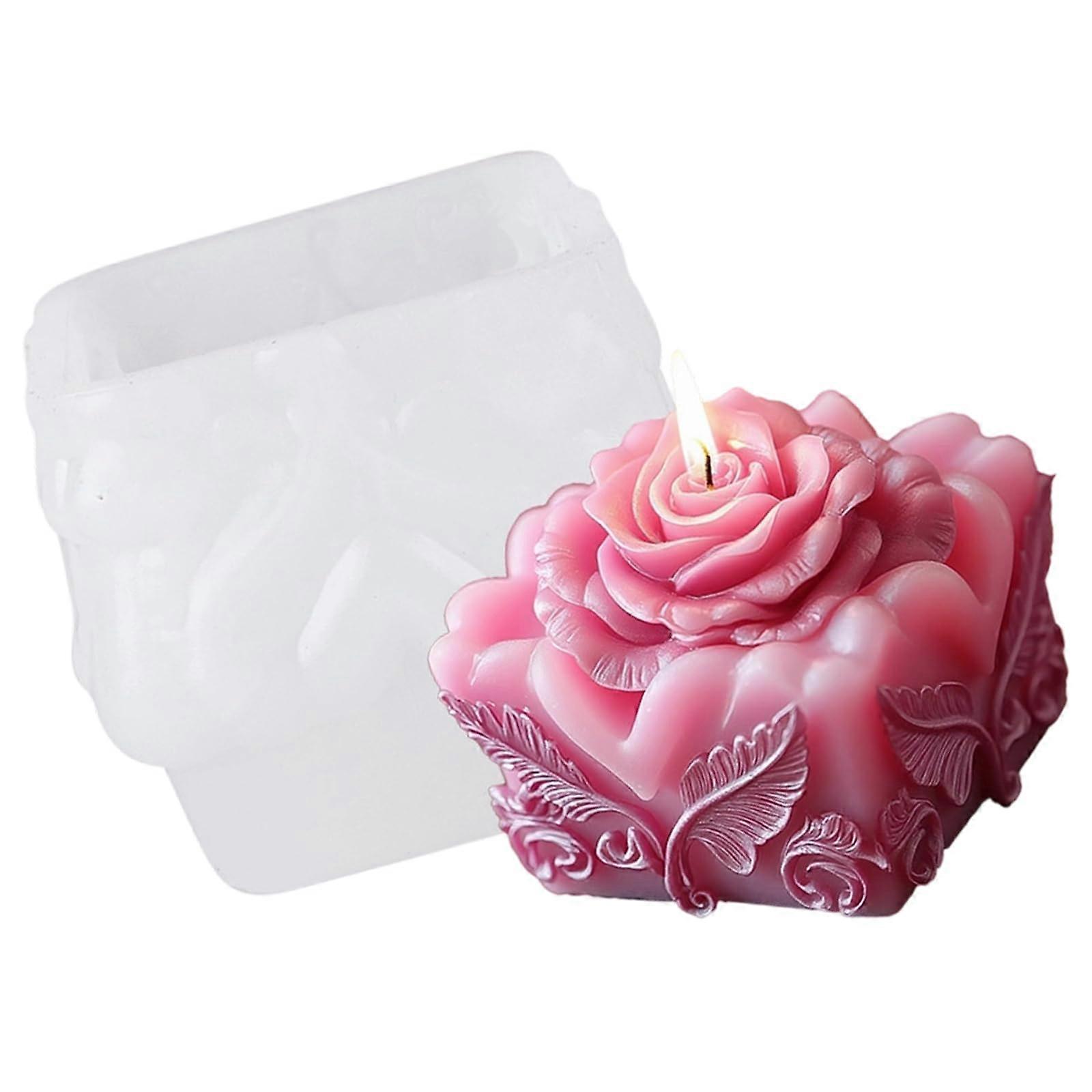 Silicone Soap Mold Rose Shape for Wedding Decoration, Epoxy Resin and Multipurpose Crafting